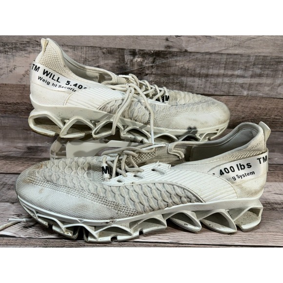 The Unbranded Brand Other - Mens White Breathable Blade Weight Lifting Shoes Size 46 US Size 12